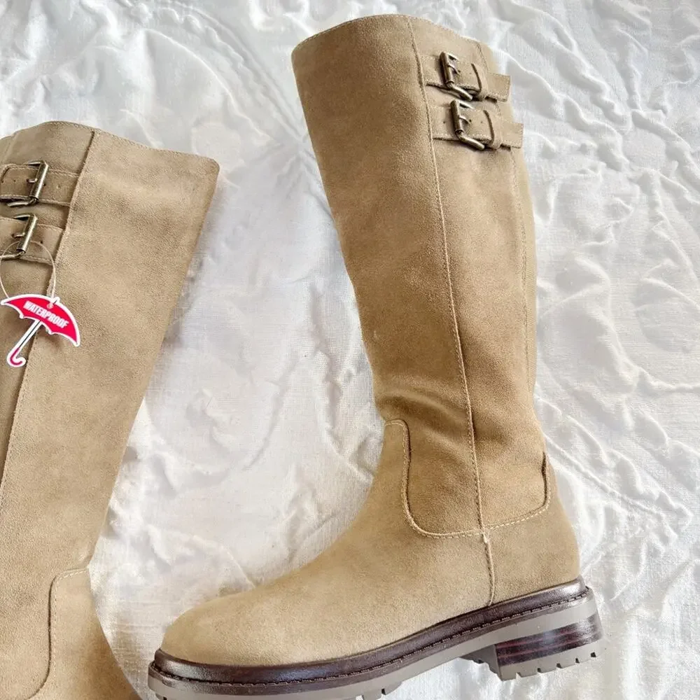 Blondo Reagan Waterproof Knee High Lug Boot Size 6.5 New